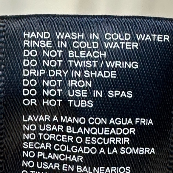 Tommy Hilfiger Strapless Floral Print One Piece Swimsuit - White Black - size 4 - Picture 7 of 11